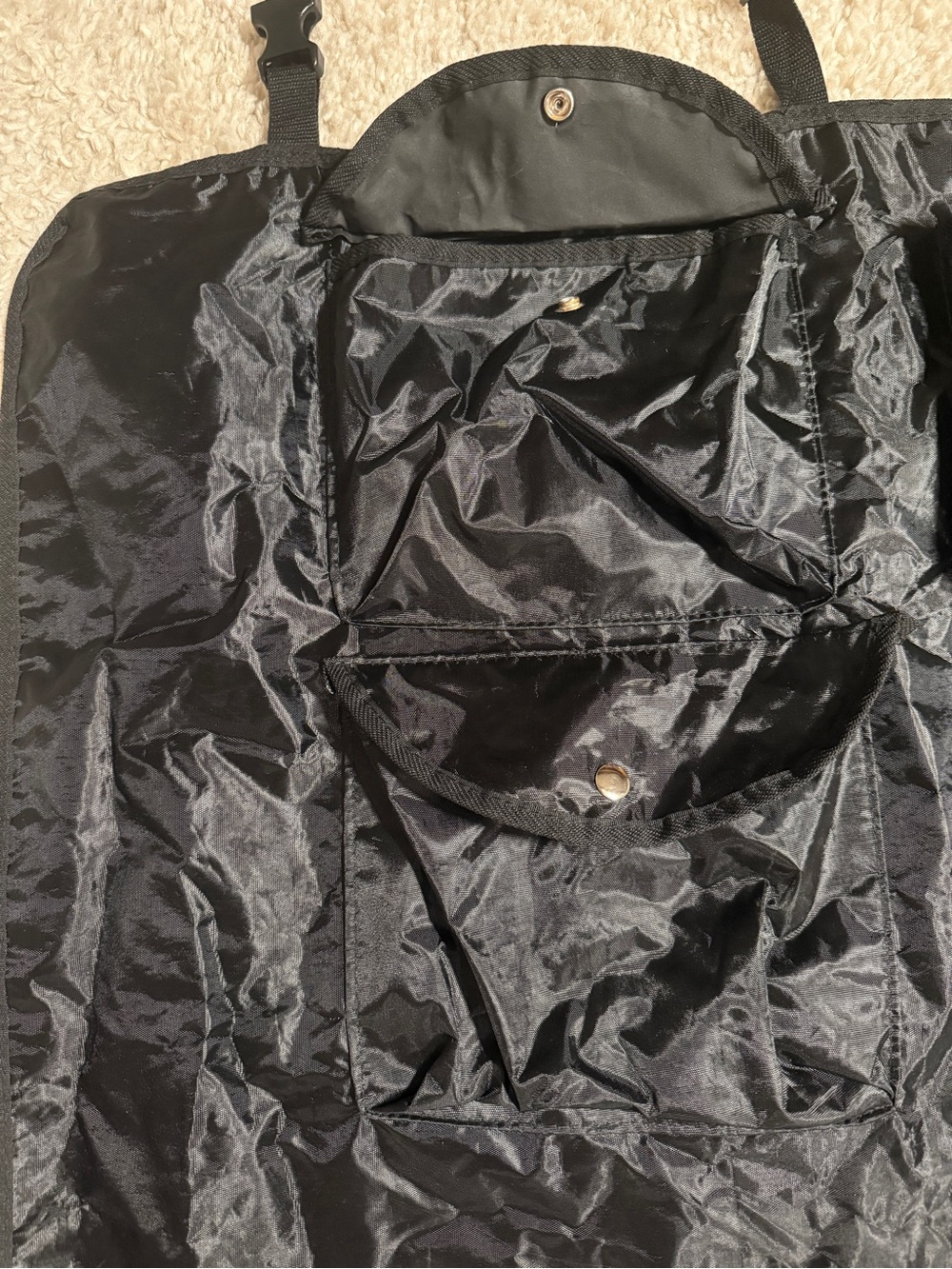 DOG WATERPROOF BLACK BACKSEAT CAR COVER WITH CLUPS AND STORAGE POCKETS - Picture 6 of 13